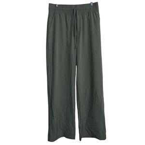 Albion Audrey Trouser Wide Leg Drawsting Waist Pants - L Tall